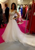 bridal models hire Olympia London at National Wedding Show